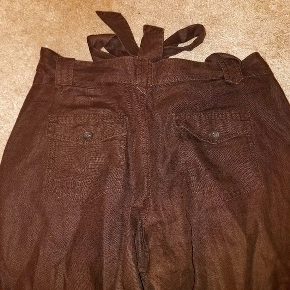 WOMEN'S OLD NAVY, RICH BROWN, WIDE CROPPED. SZ 10 - Picture 4 of 9